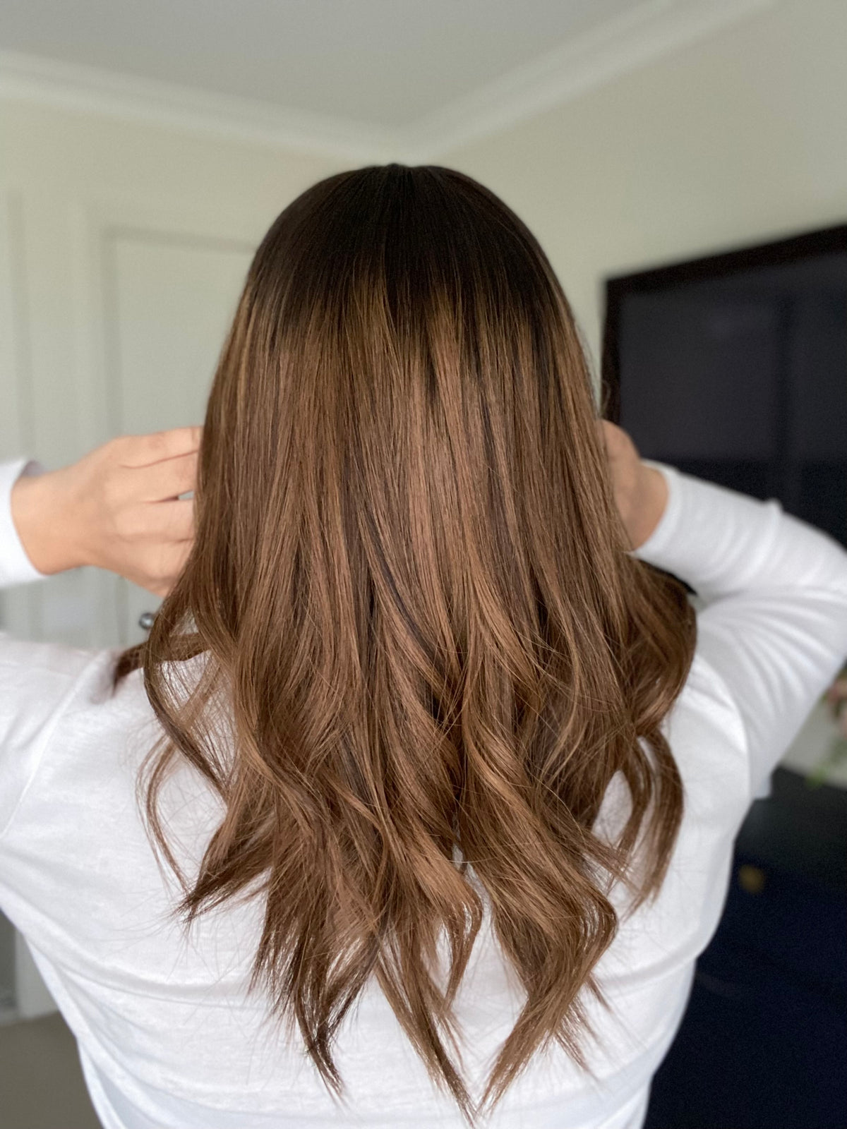 BELLA - Dark Brown Balayage - Hair Topper (5x7 cap)