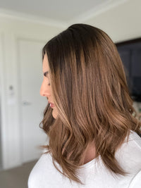 BELLA - Dark Brown Balayage - Hair Topper (5x7 cap)