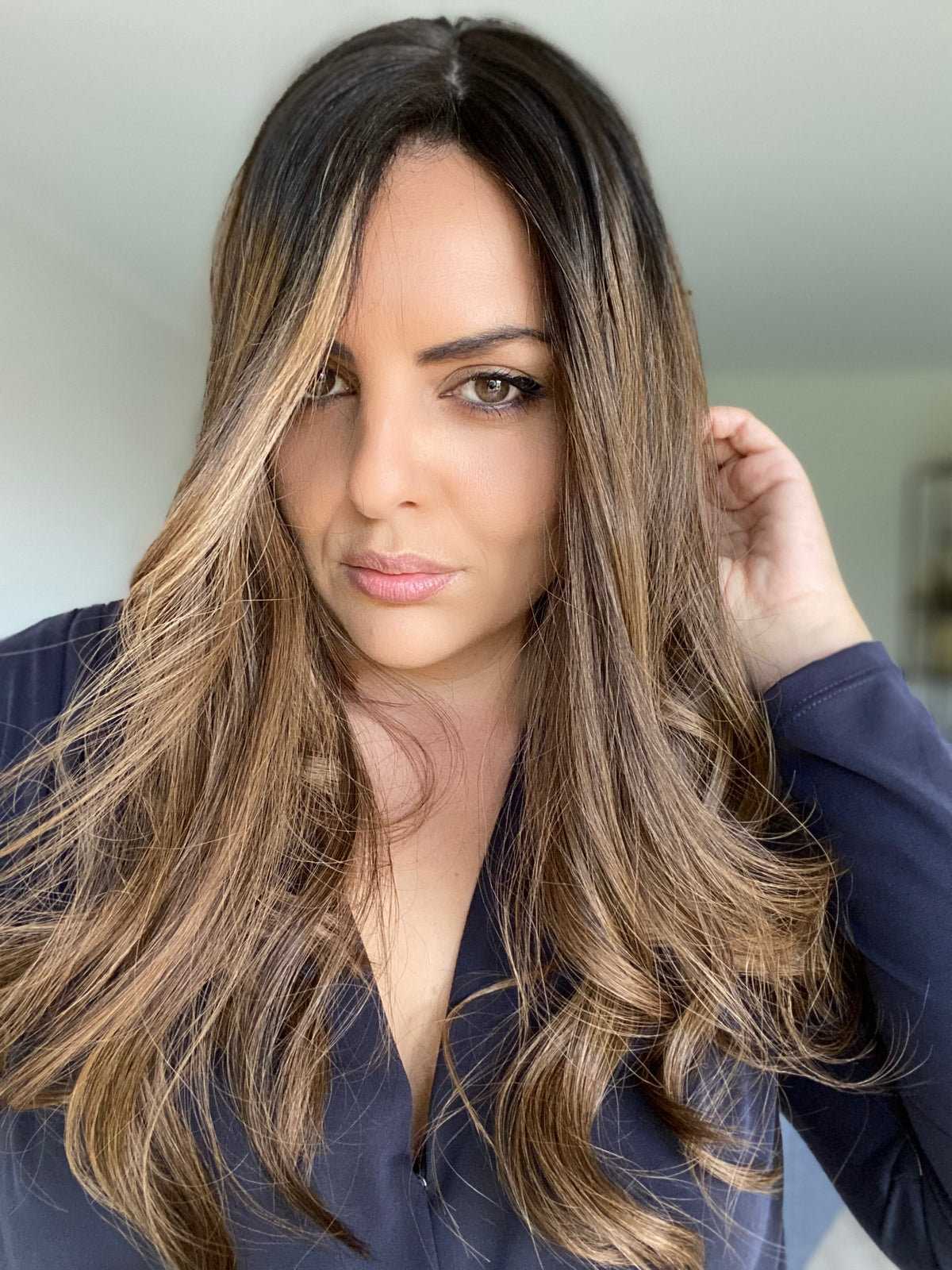 BELLA - Dark Brown Balayage - Hair Topper (5x7 cap)