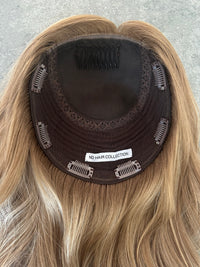 New - Elena - Warm blonde with highlights - Hair Topper (8x8 cap / 14-16" length)