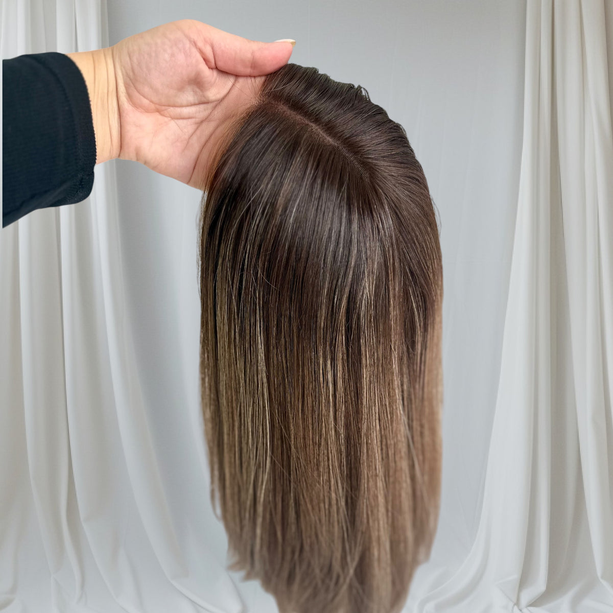 NEW- Ebony Wig - Brown with highlights (15- 16" Length /