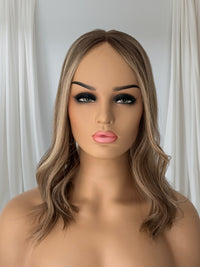 Adelaide- Chestnut Melt Balayage - Lace Top Hair Topper (8x8 cap / 16")