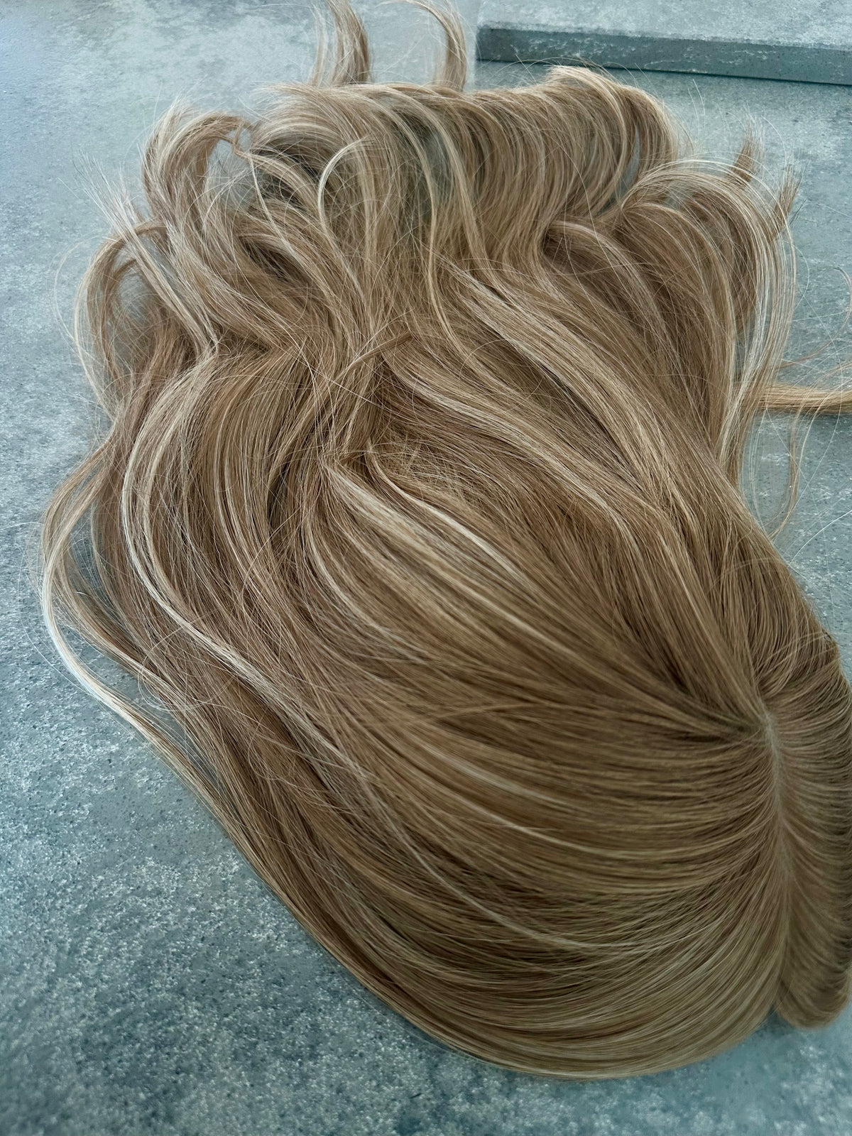 New - Elena - Warm blonde with highlights - Hair Topper (8x8 cap / 14-16" length)