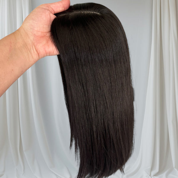 EMMA - Dark Brown - Hair Topper (8x8 cap / 16-18")