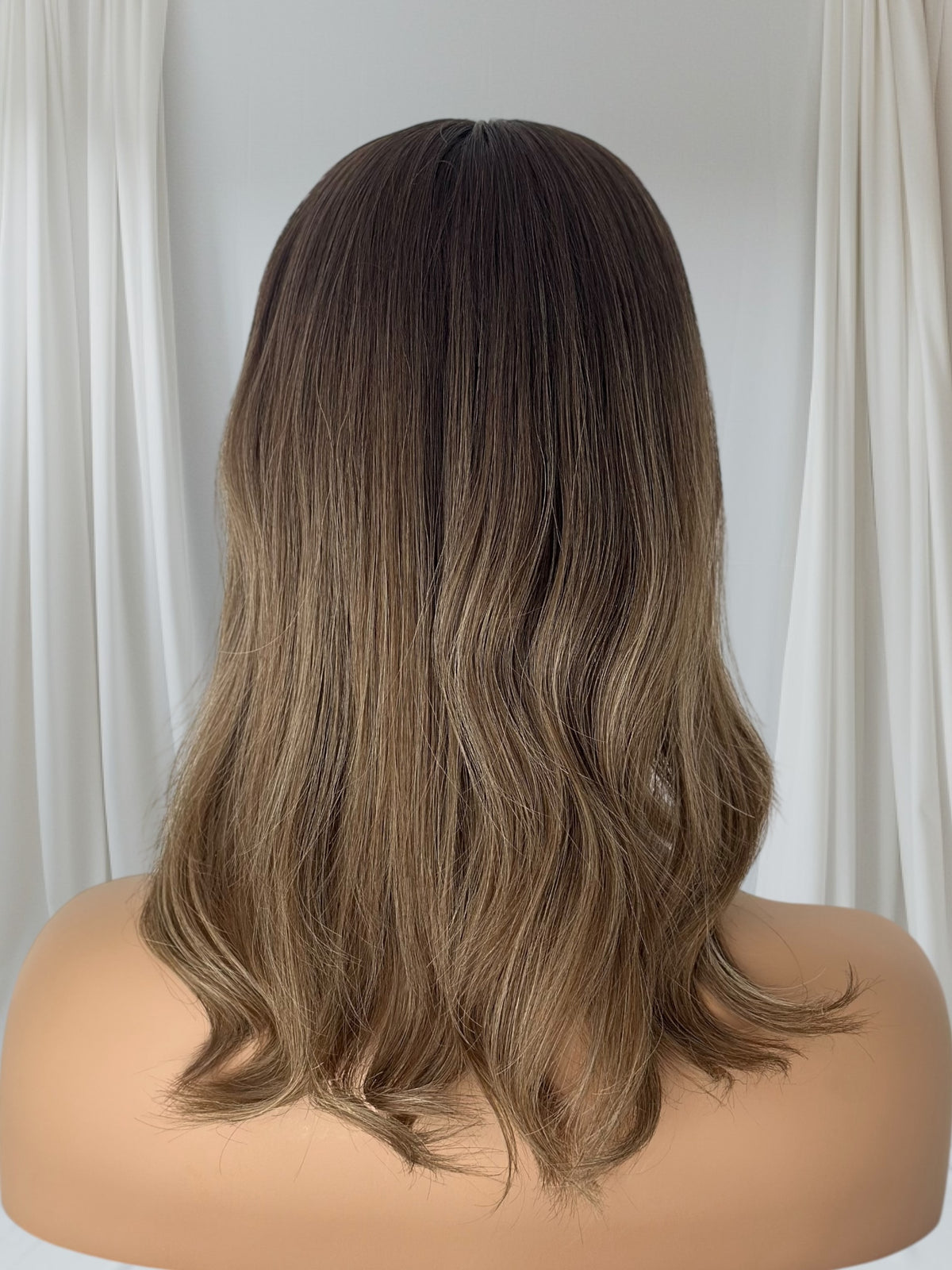 Ava - Mocha Melt Balayage - Lace Top Hair Topper (8x8 cap / 16")