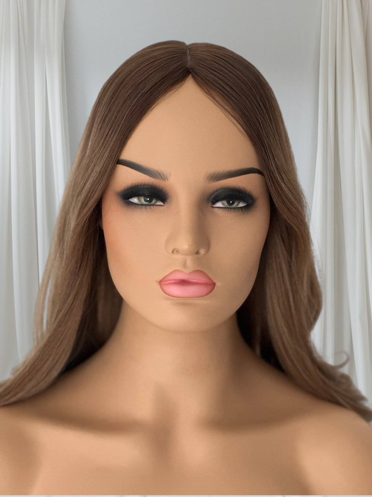 New - Crown Collection - Becky 8x8 cap, 18-20" Length #Hazelnut Balayage