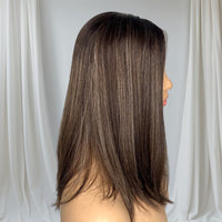 NEW- Ebony Wig - Brown with highlights (15- 16" Length /