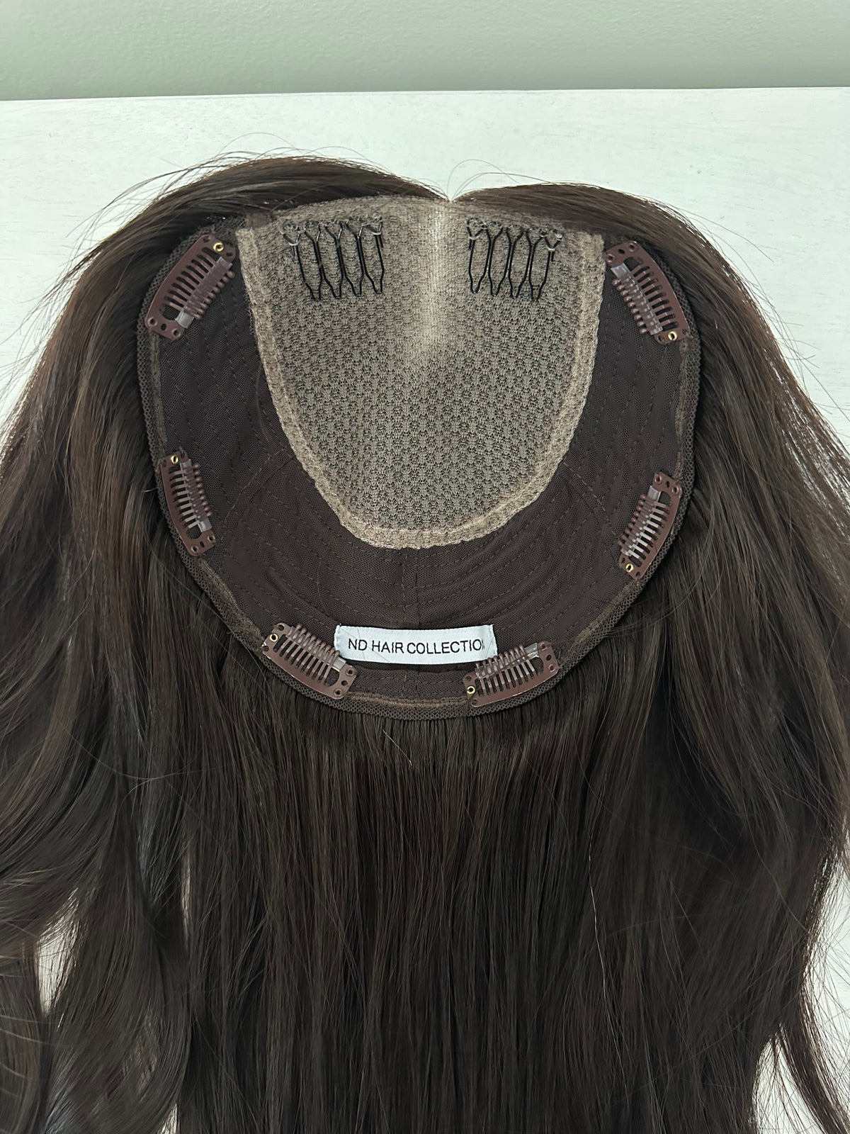 Ally - Dark Brown - Lace Top Hair Topper (8x8 cap / 18")