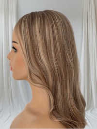 Adelaide- Chestnut Melt Balayage - Lace Top Hair Topper (8x8 cap / 16")