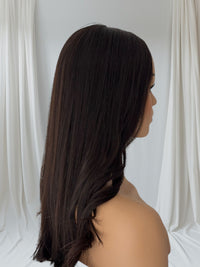 Ally - Dark Brown - Lace Top Hair Topper (8x8 cap / 20")