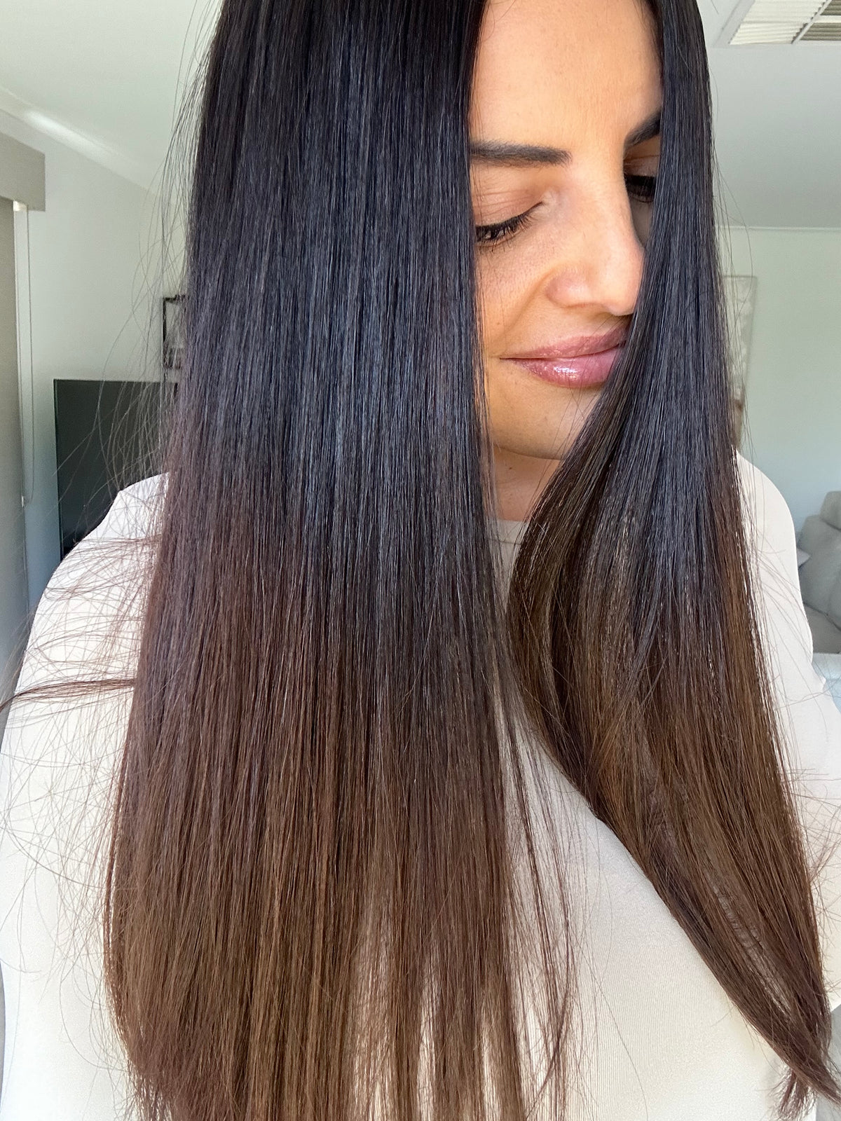 New - Emma Ombre- Dark Brown Ombre - Hair Topper (9x9 cap / 22-24")