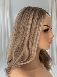 Adelaide- Chestnut Melt Balayage - Lace Top Hair Topper (8x8 cap / 16")