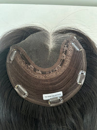 Pre loved, Dark brown - Lace top Hair Topper (8x8 cap / 14-16")