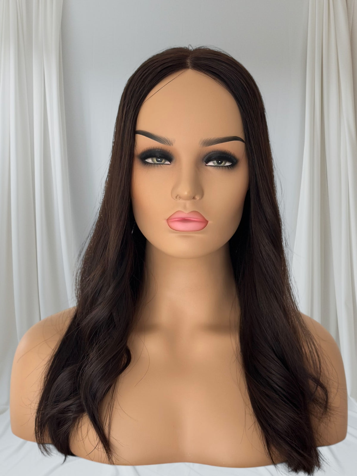 Ally - Dark Brown - Lace Top Hair Topper (8x8 cap / 20")