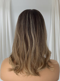 Anne- Brunette Toffee Blend - Lace Top Hair Topper (8x8 cap / 16")