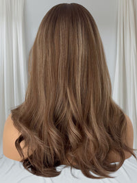 New - Crown Collection - Becky 8x8 cap, 18-20" Length #Hazelnut Balayage