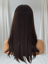 Ally - Dark Brown - Lace Top Hair Topper (8x8 cap / 20")