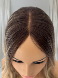 Anne- Brunette Toffee Blend - Lace Top Hair Topper (8x8 cap / 16")