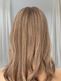 Adelaide- Chestnut Melt Balayage - Lace Top Hair Topper (8x8 cap / 16")