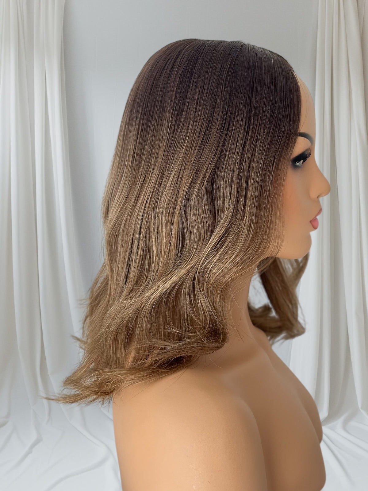 Ava - Mocha Melt Balayage - Lace Top Hair Topper (8x8 cap / 16")
