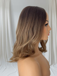 Ava - Mocha Melt Balayage - Lace Top Hair Topper (8x8 cap / 16")