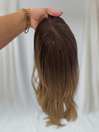 Ava - Mocha Melt Balayage - Lace Top Hair Topper (8x8 cap / 16")