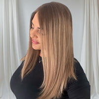 NEW- Becky Wig - Brown with highlights (15- 16" Length