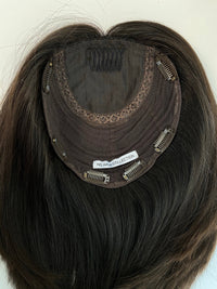 EMMA - Dark Brown - Hair Topper (8x8 cap / 22-24")