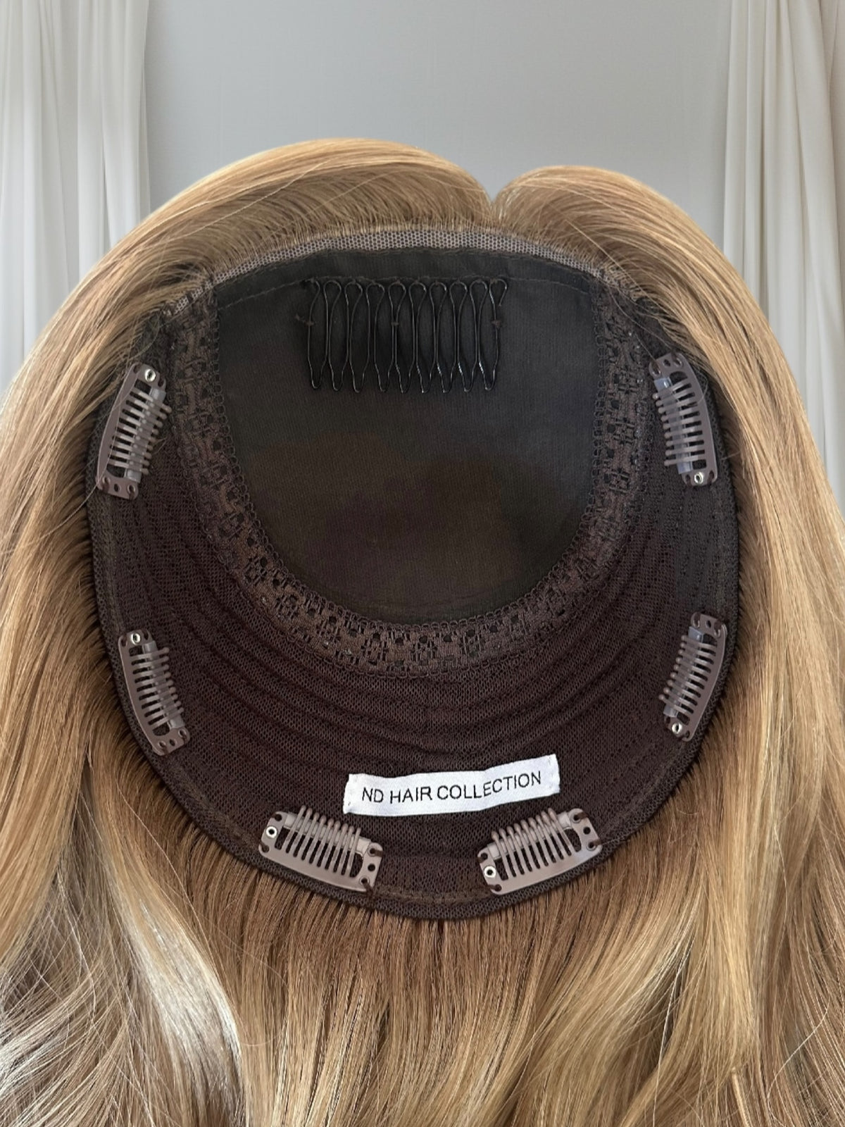 New - Crown Collection - Becky 8x8 cap, 18-20" Length #Hazelnut Balayage