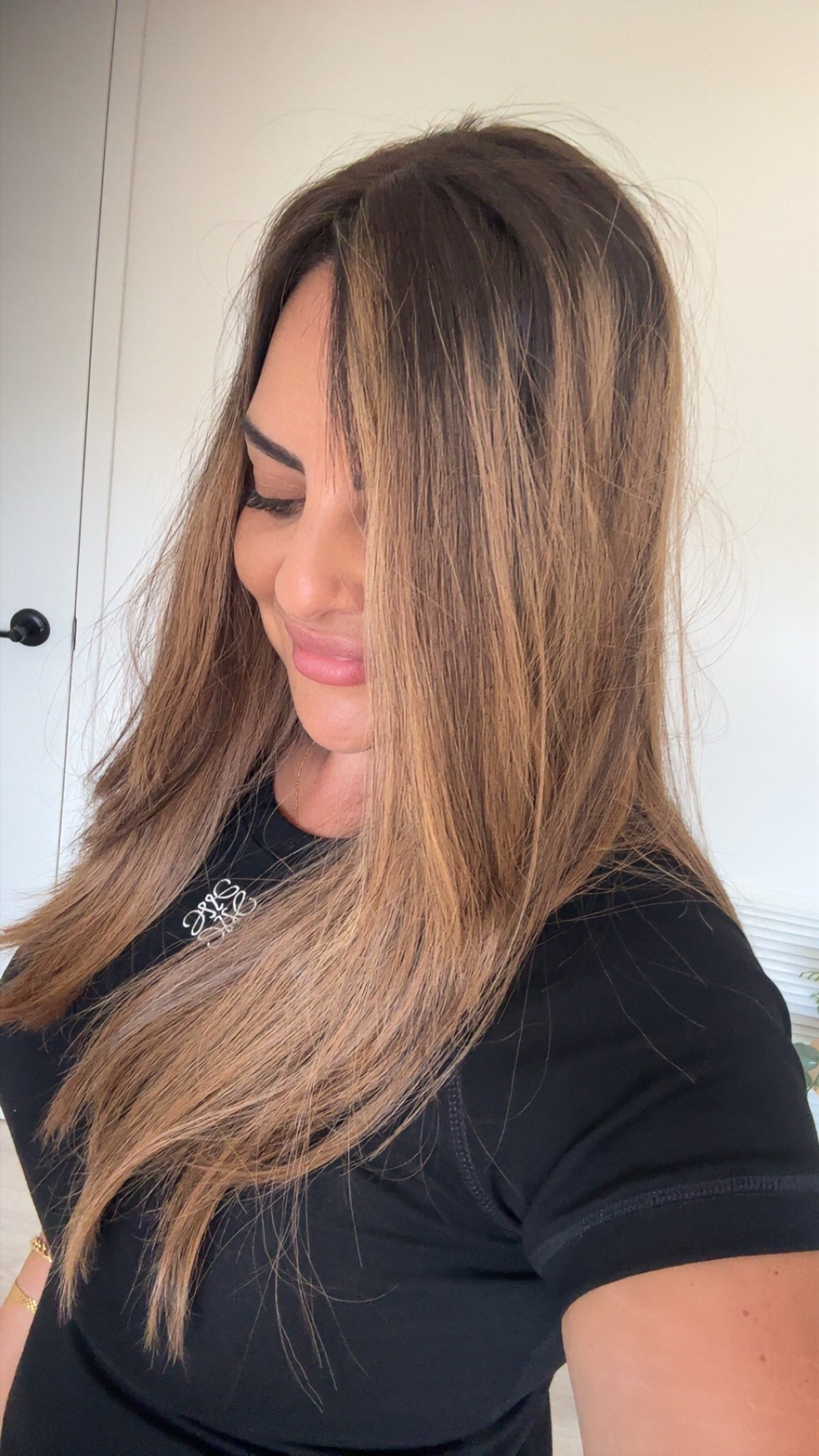 PRE OWNED - BELLA - Dark Brown Balayage - Hair Topper (5x7 cap)