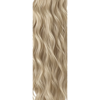 Premium Synthetic Claw Clip Ponytail Extension -Champagne Blonde - Water Wave