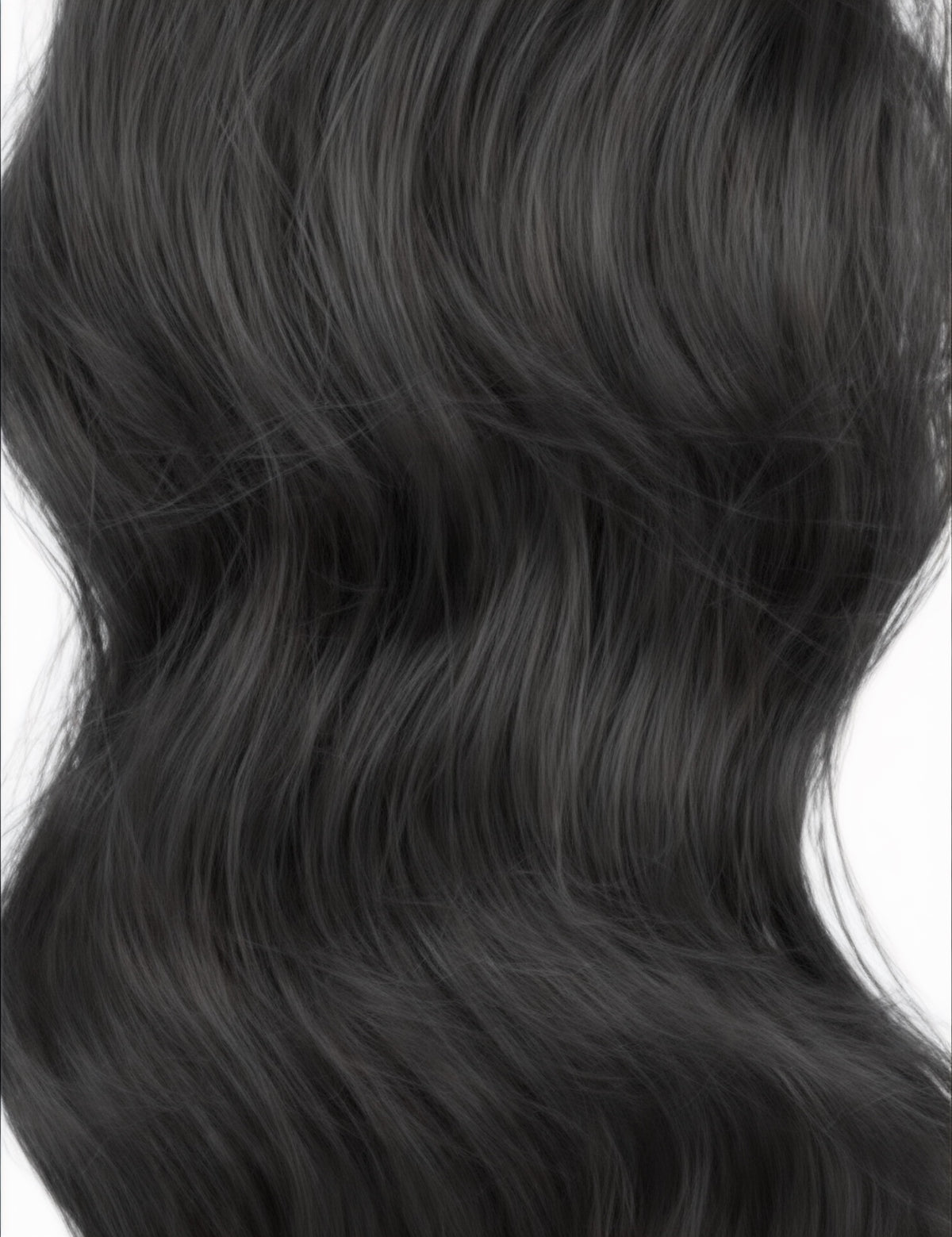 NEW - Premium Synthetic Claw Clip Ponytail Extension - Black - Glam Wave