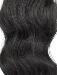 NEW - Premium Synthetic Claw Clip Ponytail Extension - Black - Glam Wave