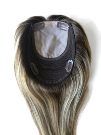 ANISTON - Balayage Brown/Warm Blonde - Hair Topper (5x7 cap)